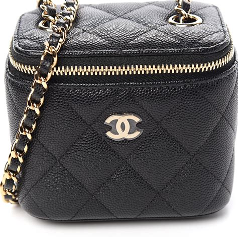 chanel vanity with chain|chanel vanity case bag small.